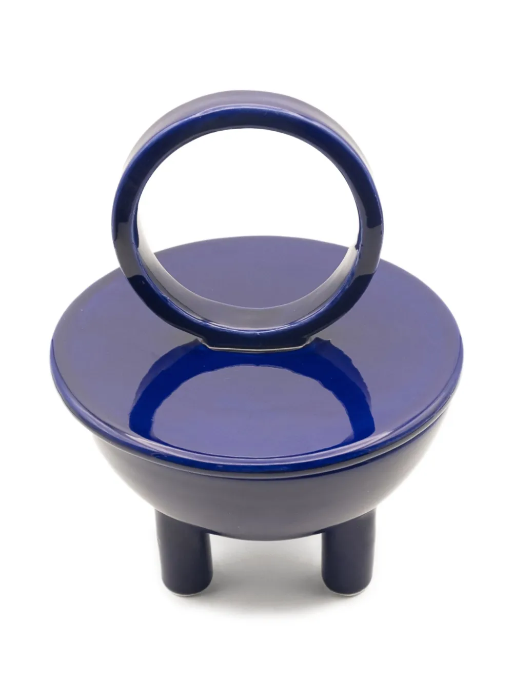 C'era Fragrance Salsedine Wok geurkaars met ronde handgreep - Blauw