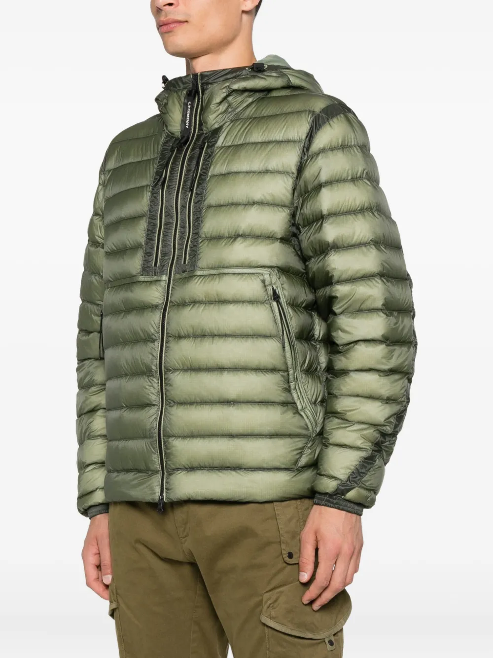 C.P. Company Gevoerd jack met capuchon Groen