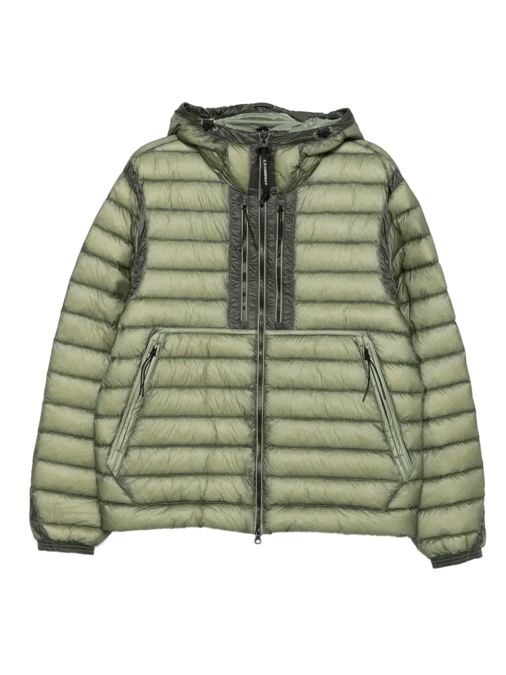 C.P. Company quilted hooded jacket - グリーン C.P. Company quilted hooded jacket - グリーン