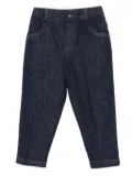 michael coal elastic-waistband jeans - Blue