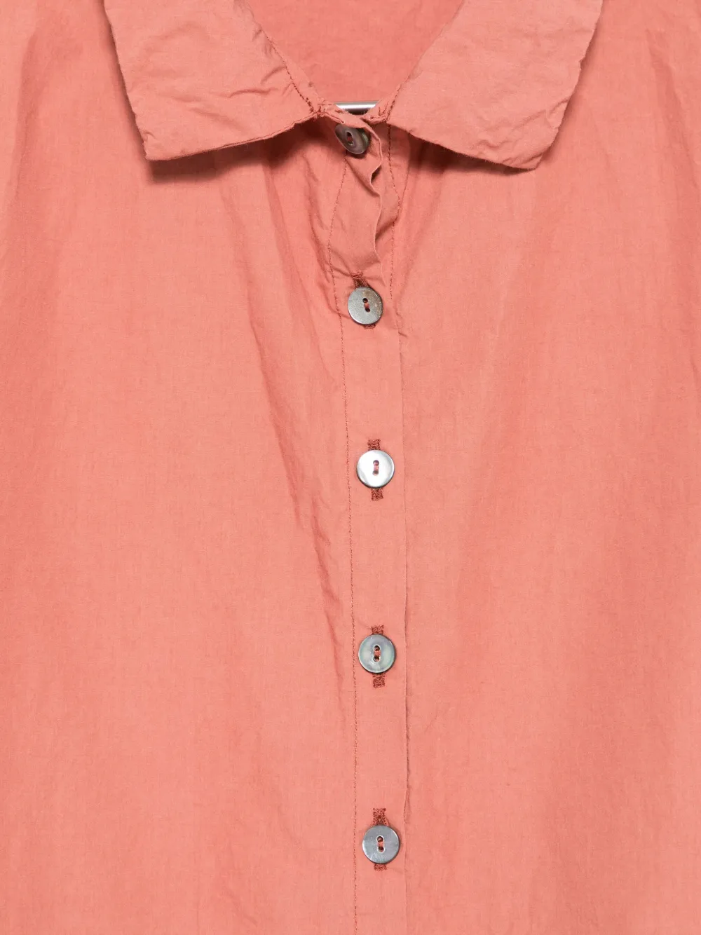 Album Di Famiglia Button-up Drawstring Shirt In Red