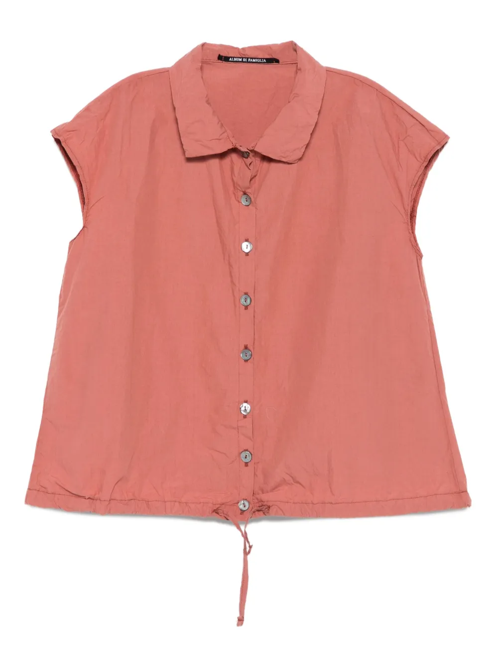 Album Di Famiglia Kids button-up drawstring shirt | Red | Image 1