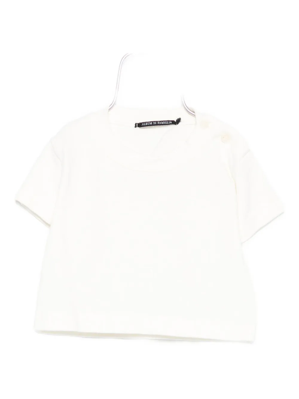 Album Di Famiglia Short-sleeve Cotton T-shirt In White