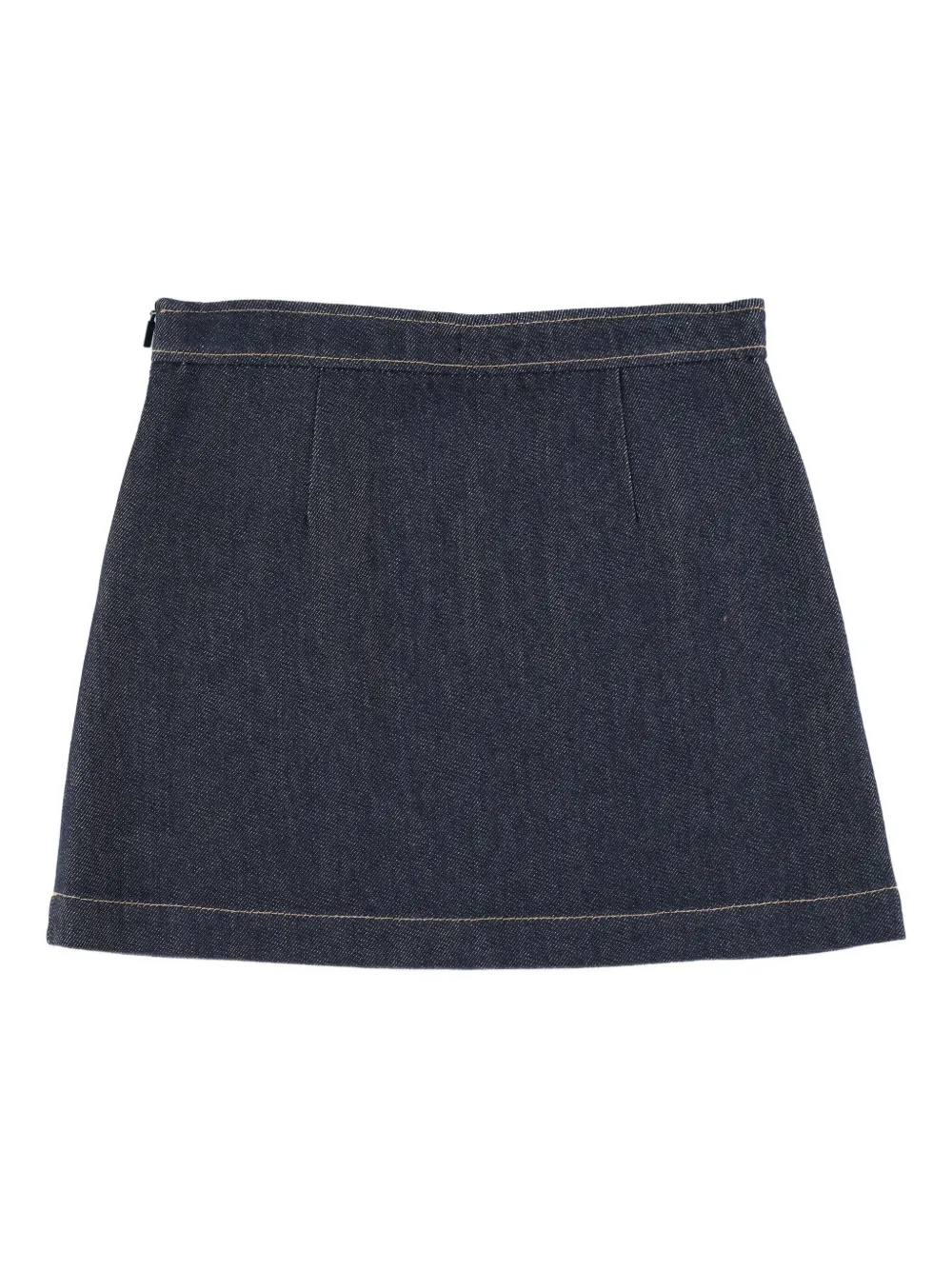 Gucci Kids Geplooide spijkerrok Blauw