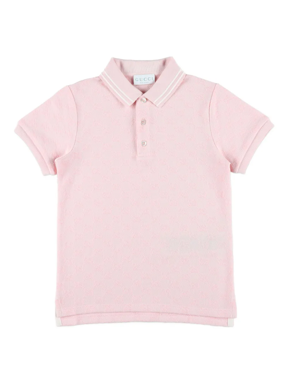 Gucci Kids GGパターン ポロシャツ - ピンク Gucci Kids GGパターン ポロシャツ - ピンク