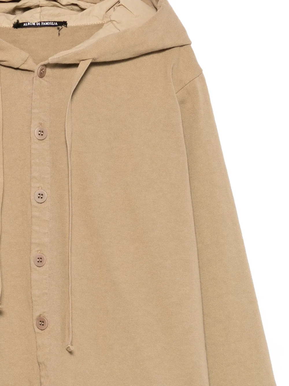  Album Di Famiglia Kids Button-up Hoodie - Neutrals 