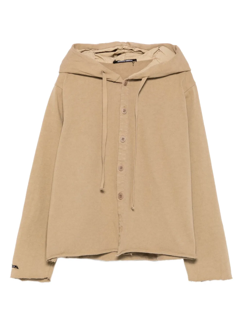 Album Di Famiglia Kids button-up hoodie | Neutrals | Image 1