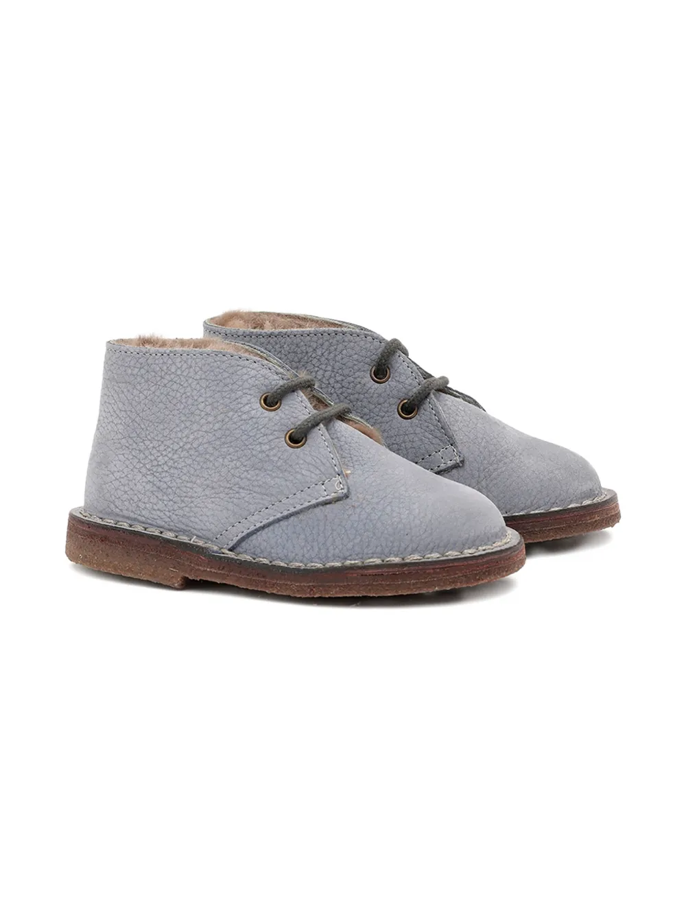 Pèpè leather lace-up boots Blue