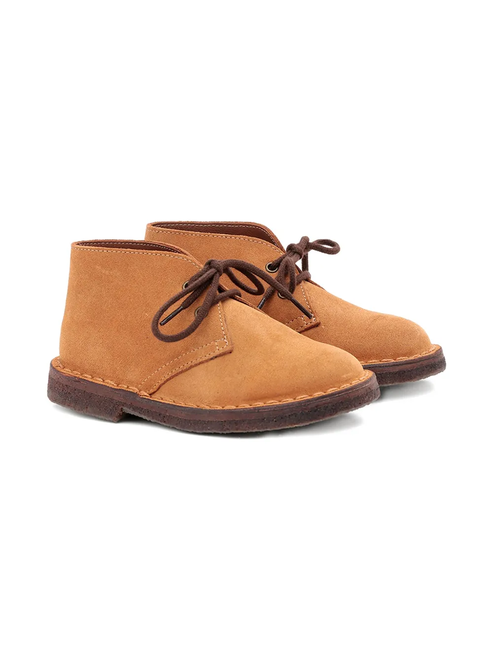 Pèpè Bobby suede-leather lace-up boots Brown