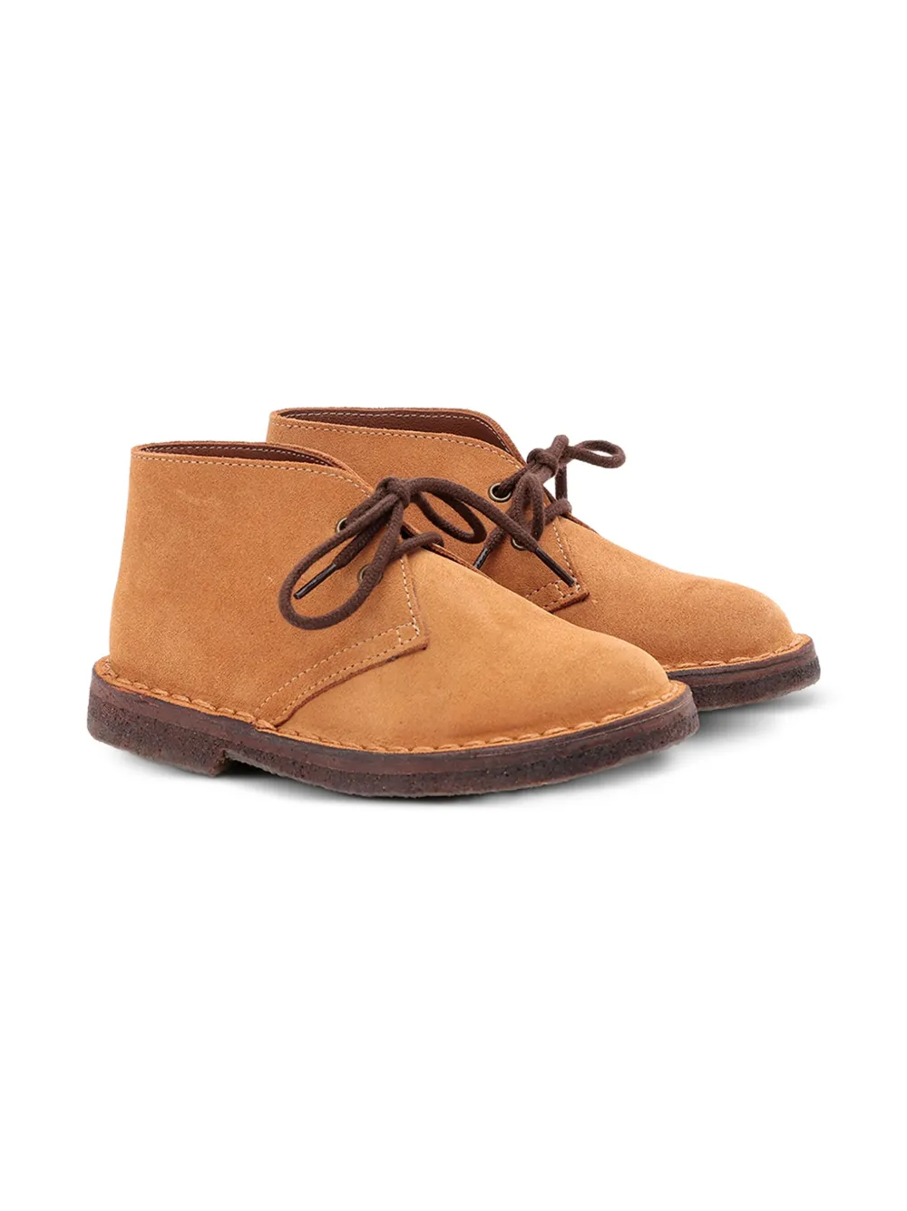 Pèpè Bobby suede-leather lace-up boots Brown