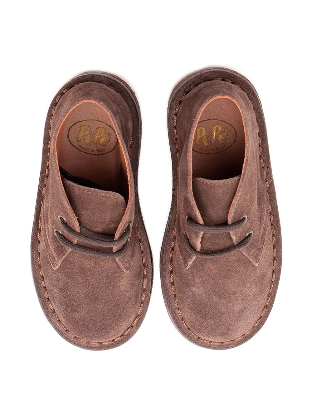 Pèpè suede lace-up brogues Brown