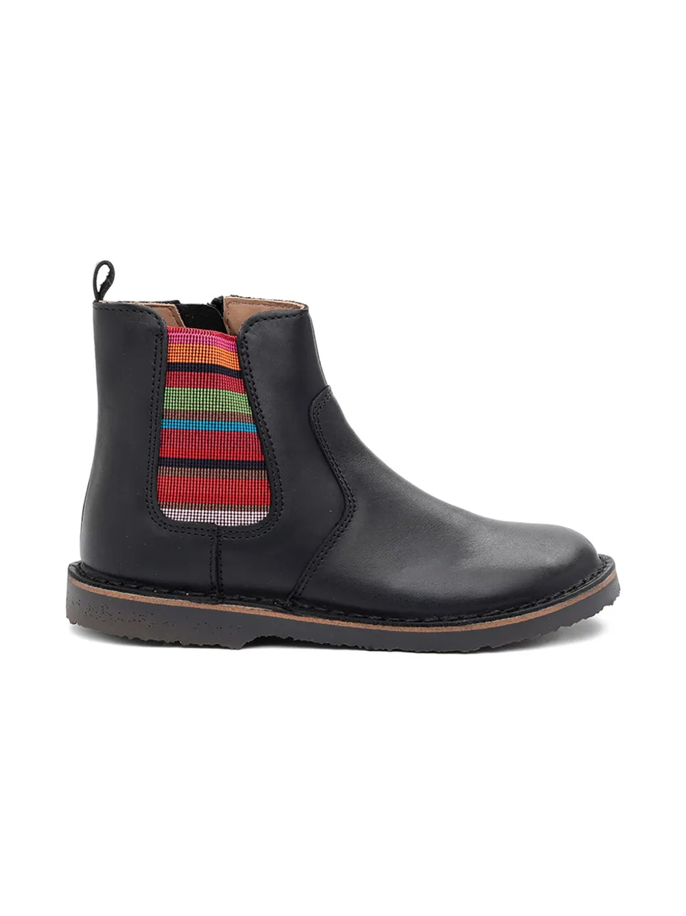 Pèpè Madison elastic-panel leather boots - Zwart