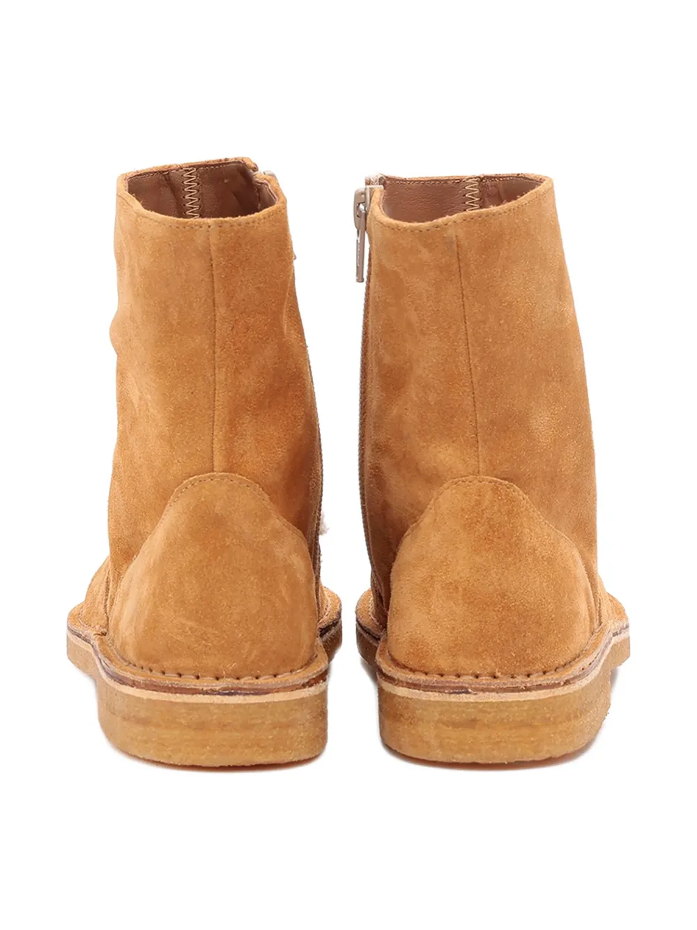 Pèpè Suede Zip-fastening Boots In Brown