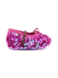 Pèpè sequin-embellished ballerina shoes - Pink