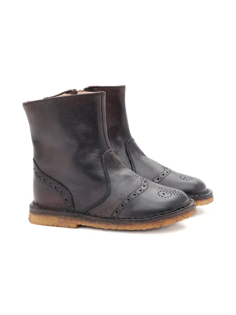 Pèpè zip-detail brogue boots