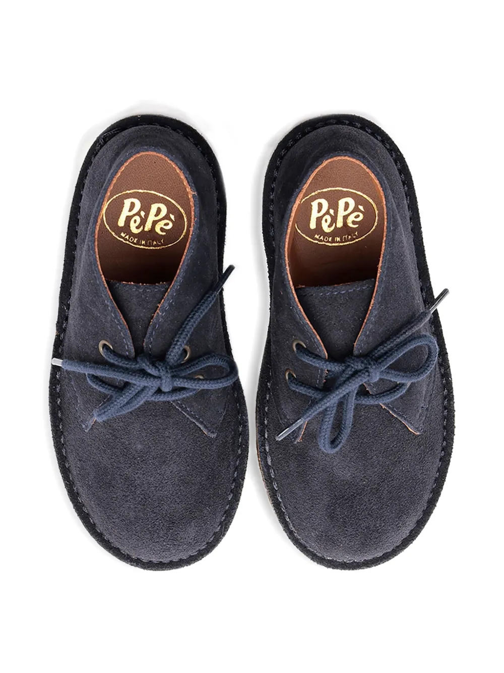 Pèpè suede lace-up shoes Blue