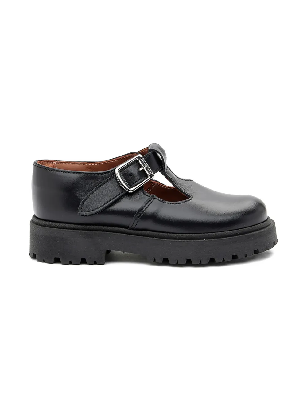 Pèpè buckled T-bar closed-toe sandals Zwart