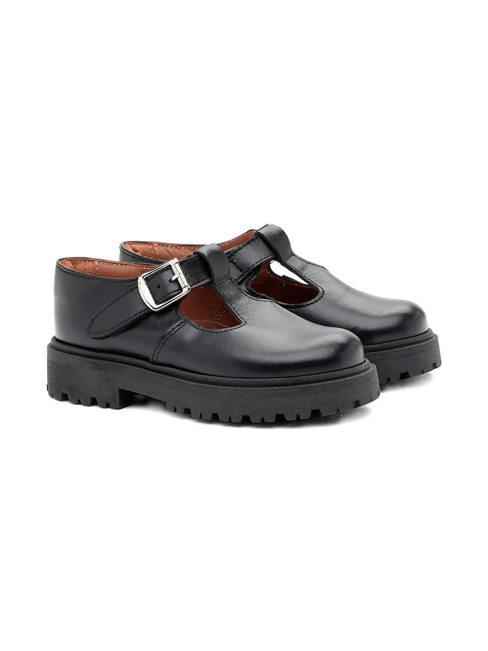 Pèpè buckled T-bar closed-toe sandals Black