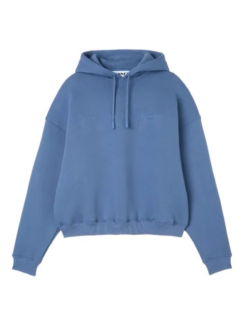 Sunnei hoodie con logo en relieve