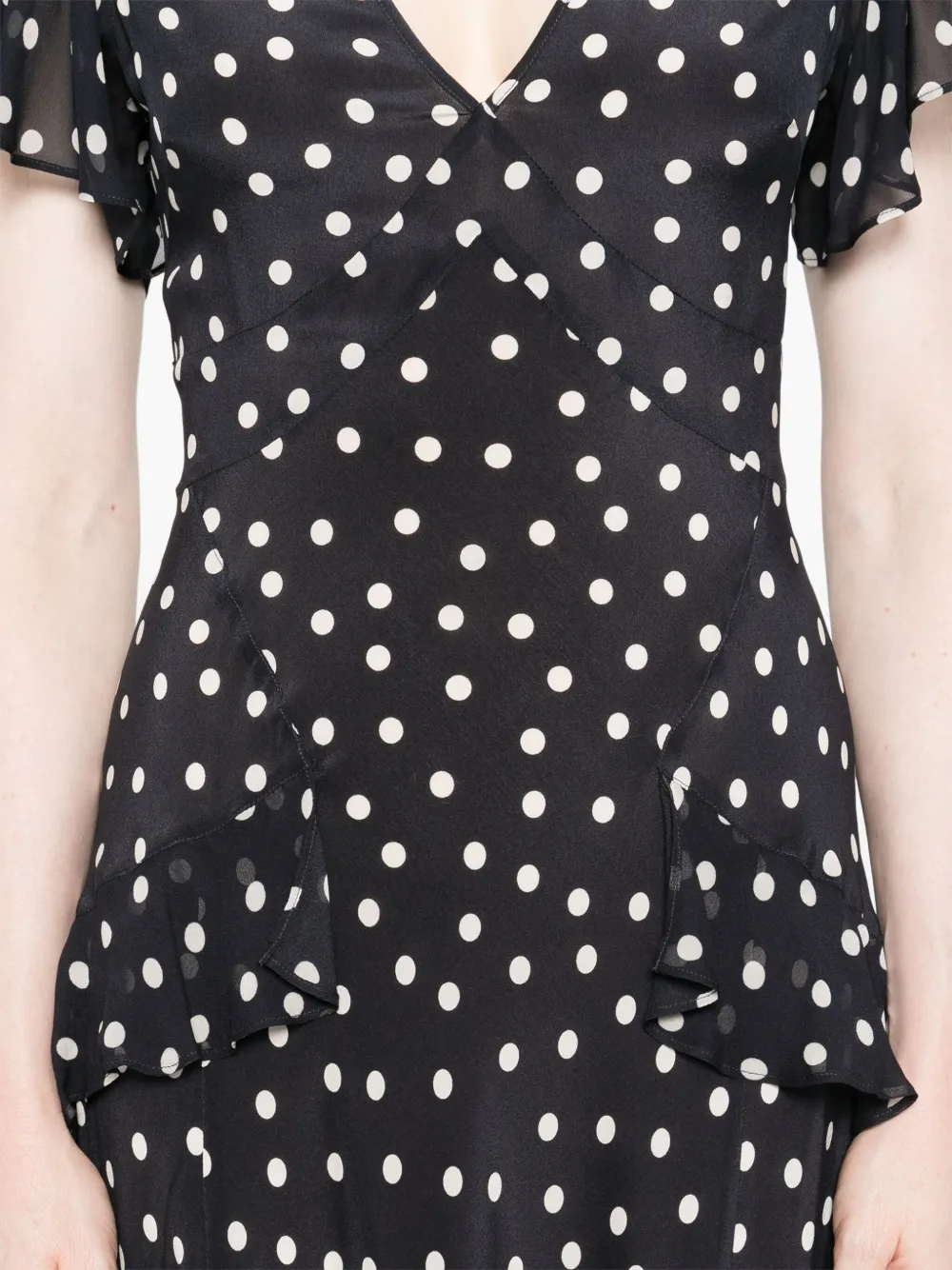 Rixo Evie jurk met franje Blauw