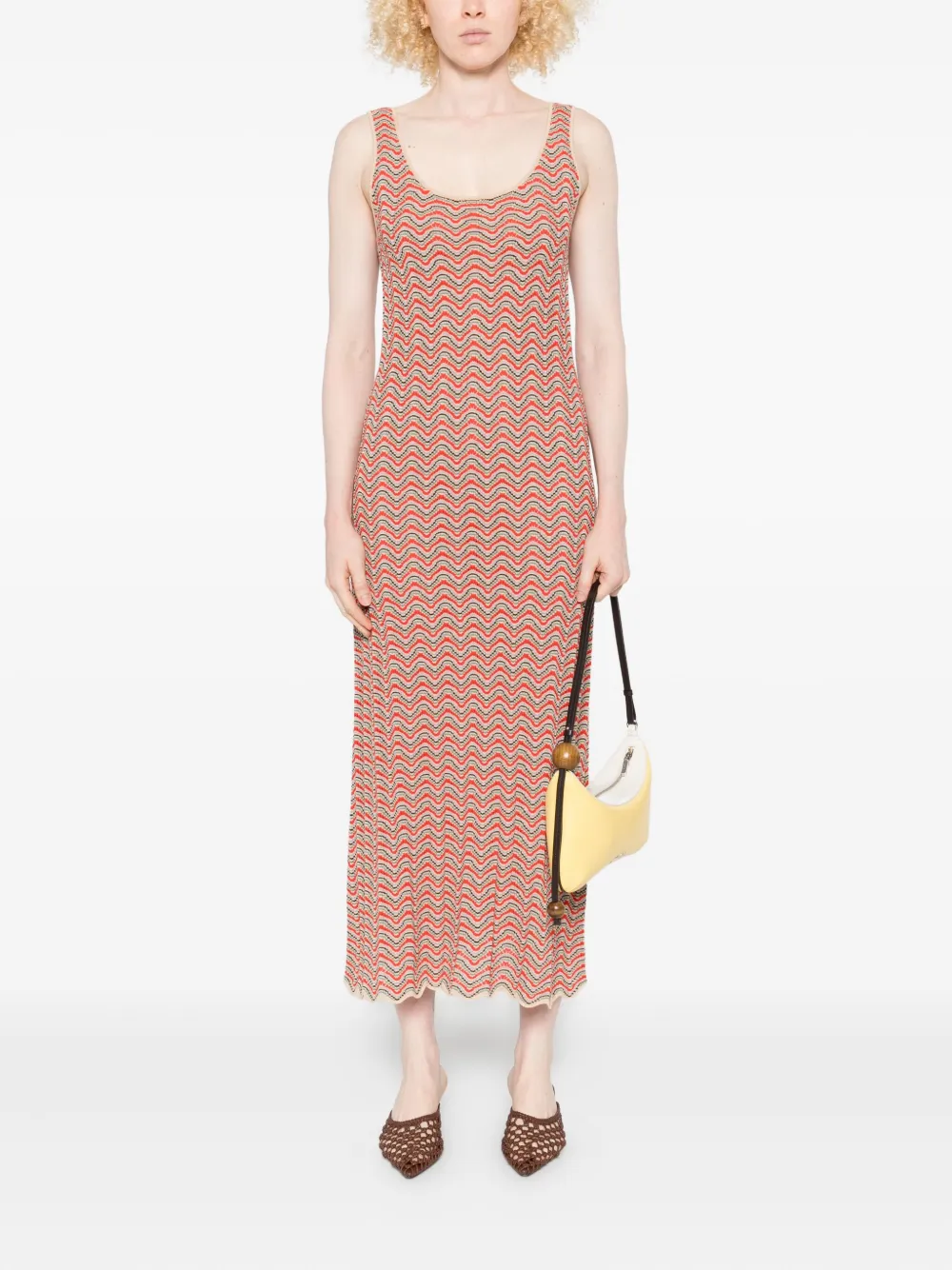 Rixo Bondi mouwloze jurk - Rood