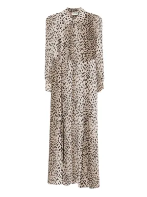 river island pink leopard print dress River Island Plus animal print midi dress in pink