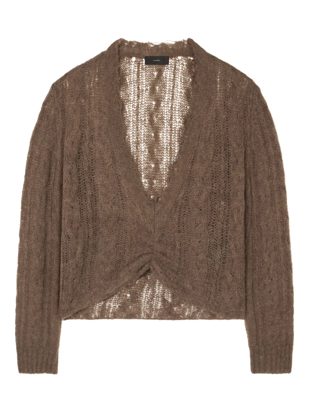 Alanui Desert Drift V-neck top | Brown | Image 1