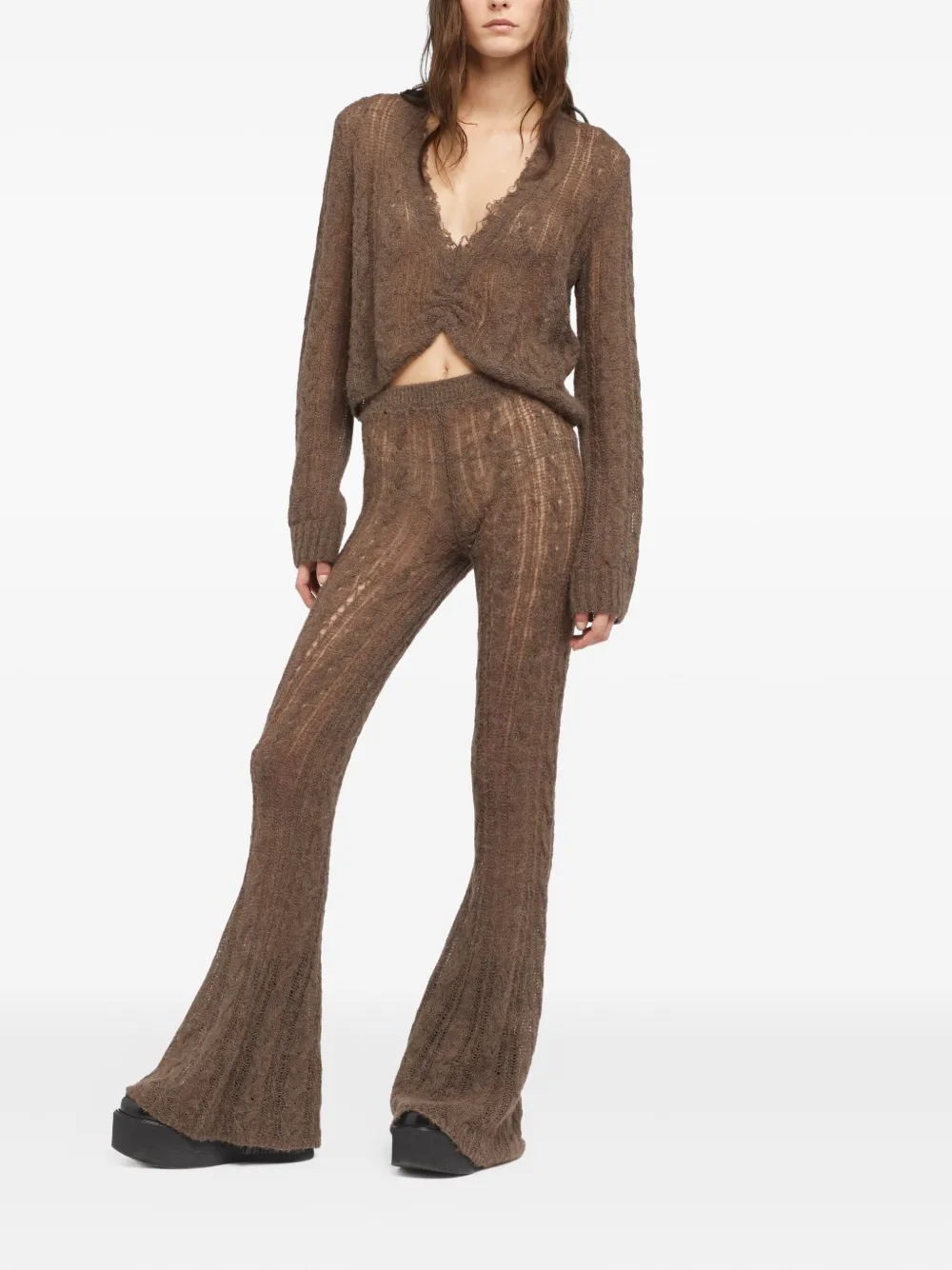 Alanui Desert Drift V-neck top | Blouses | Image 2