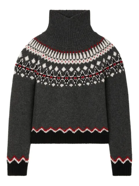 Alanui Sweet Winter fair isle turtleneck sweater