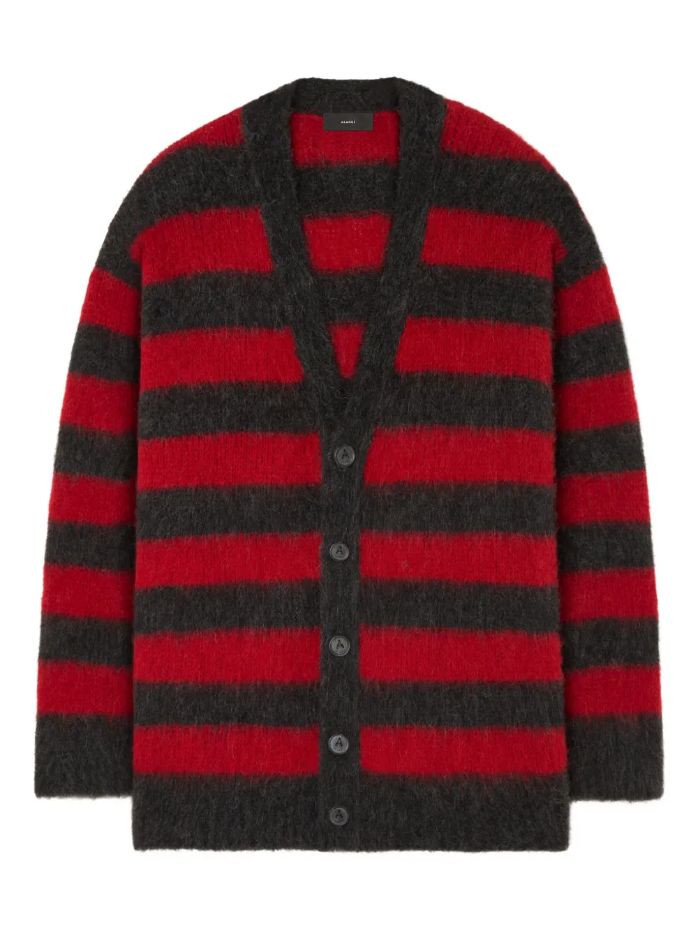 Alanui Grunge Stripes cardigan | Red | Image 1