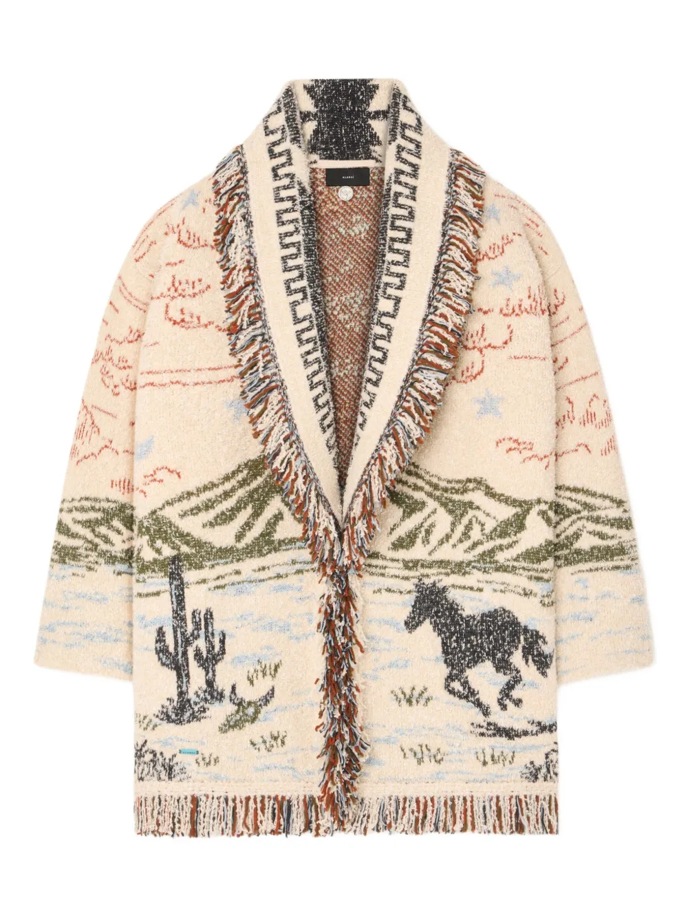 Alanui Sunset Riders cardigan Beige