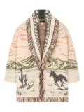 Alanui Sunset Riders cardigan - Neutrals