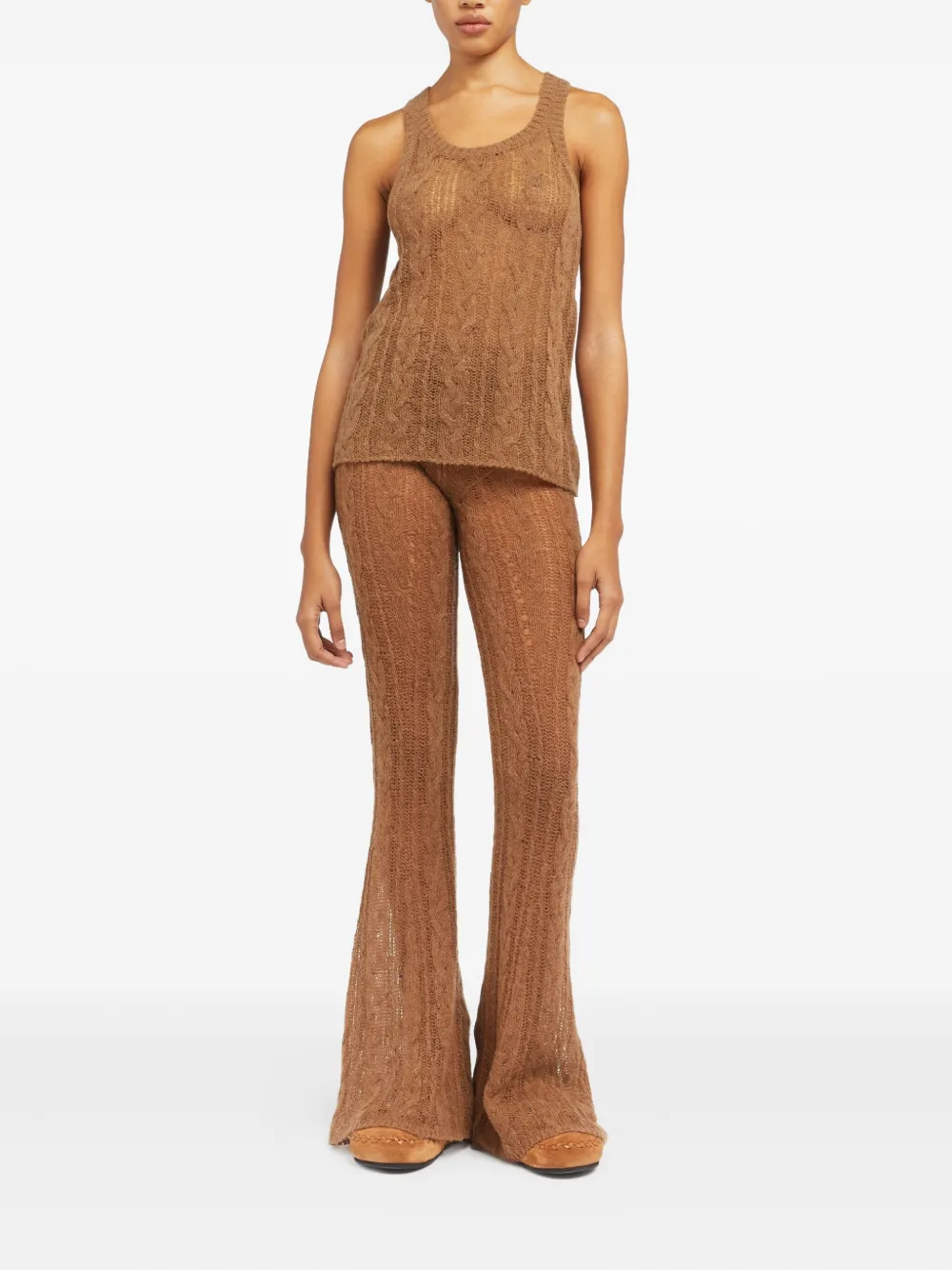 Alanui Desert Drift cable-knit tank top | Vests & Tank Tops | Image 2
