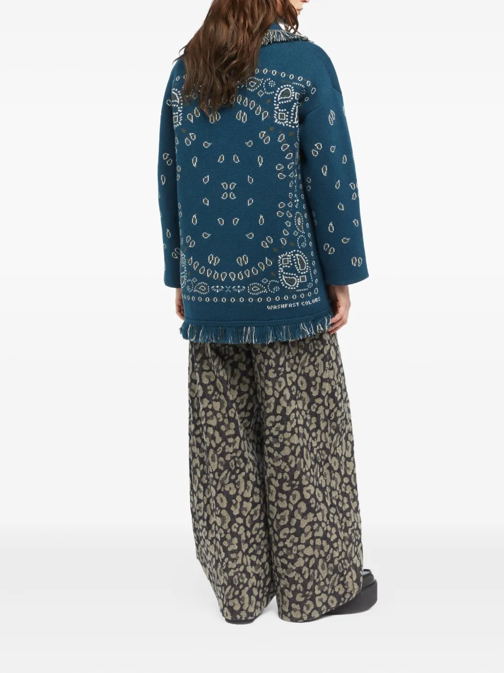 Alanui Vest met jacquard Blauw