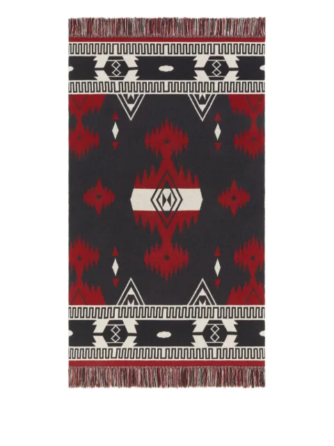 Alanui jacquard fringed blanket