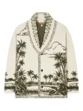 Alanui palm-tree fringed cardigan - Green