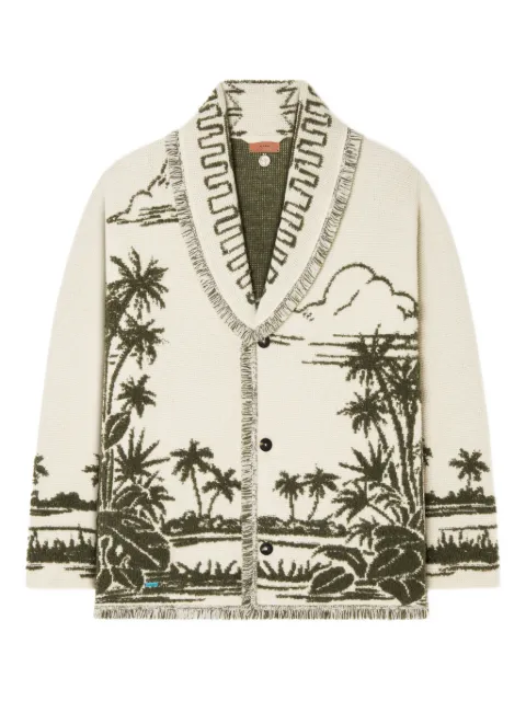 Alanui palm-tree fringed cardigan
