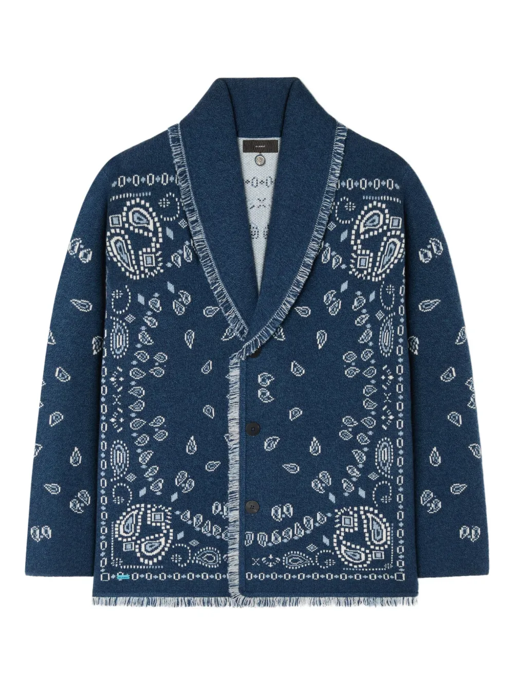 Alanui paisley jacquard cardigan | Blue | Image 1