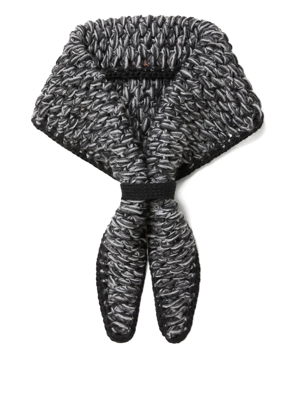 Alanui knitted wool scarf - Zwart