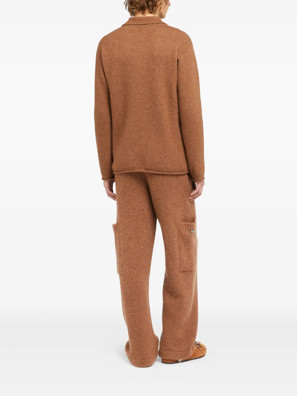 Alanui Poloshirt van kasjmierblend Bruin
