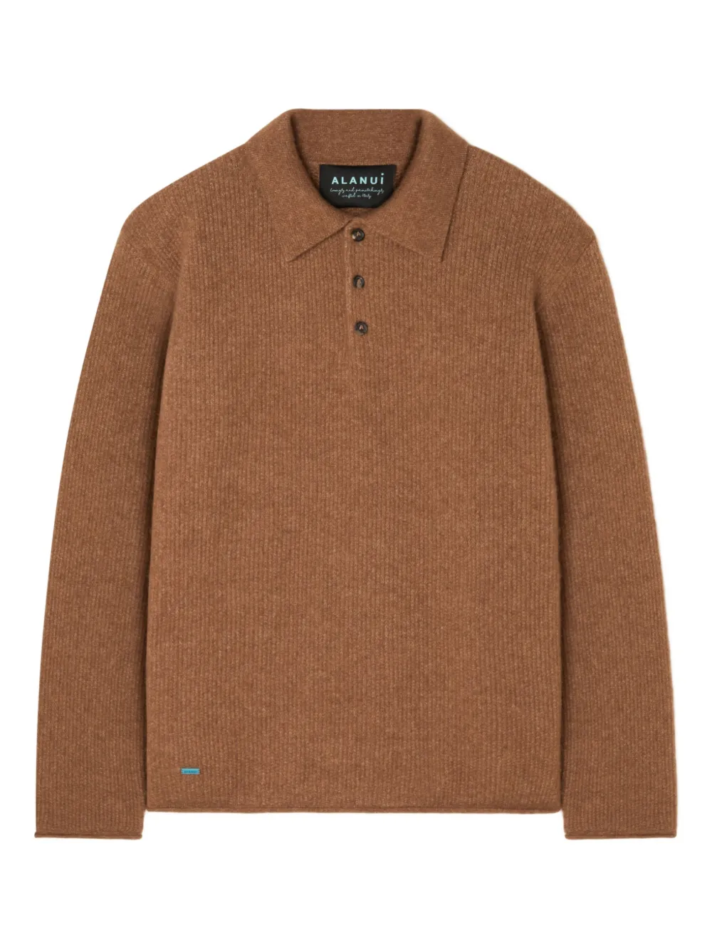 Alanui Poloshirt van kasjmierblend Bruin