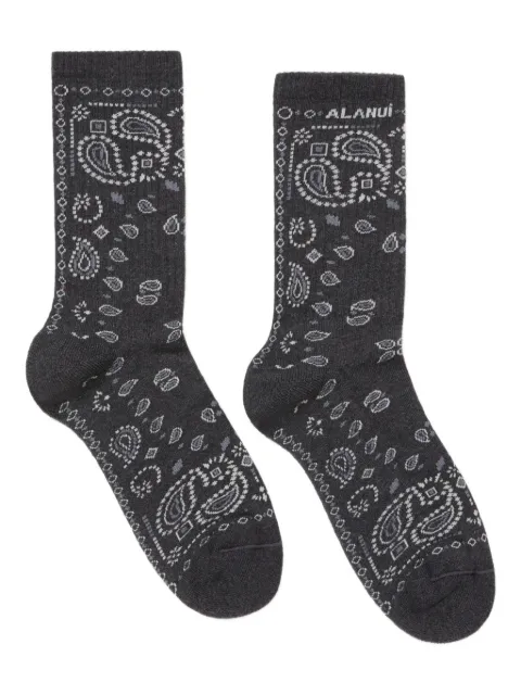 Alanui Par de meias com padronagem paisley