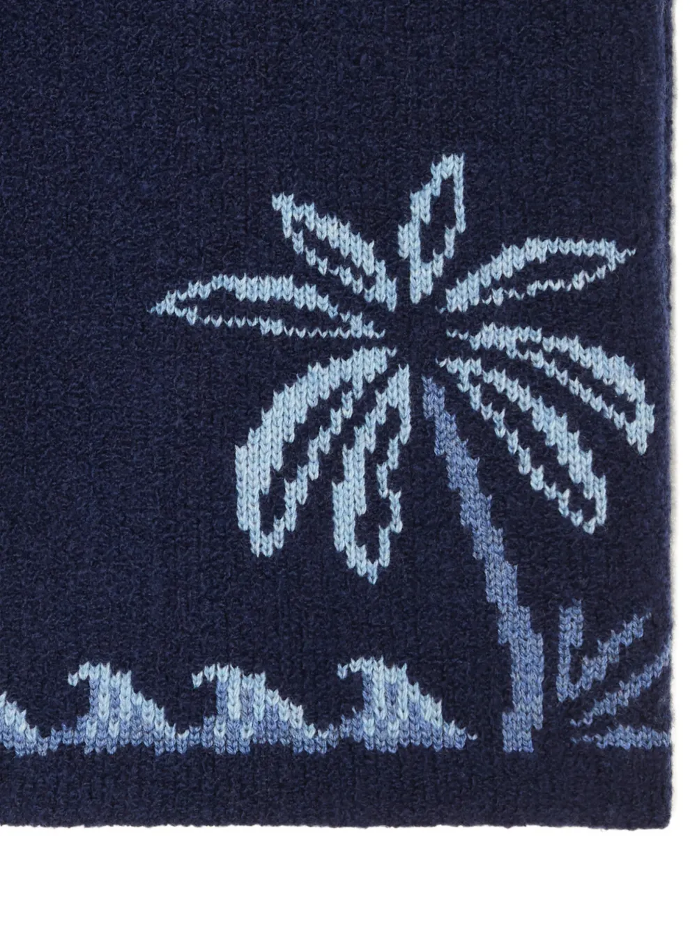 Alanui Glimpse Of Eden shorts met palmboomprint Blauw