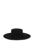 Alanui Gaucho ribbon-bow wool hat - Black