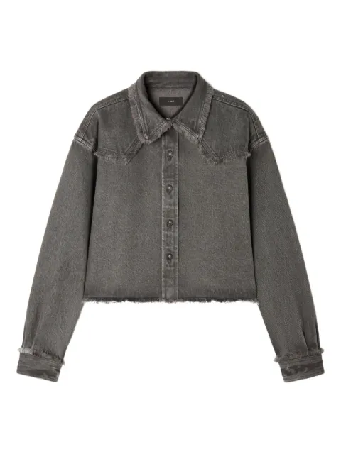 Alanui frayed-hem denim shirt