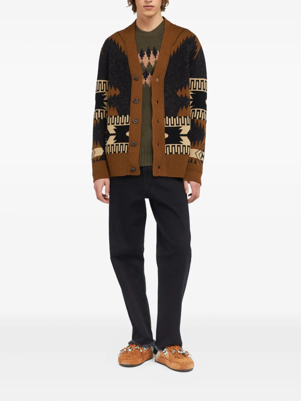 Alanui Dreamscape Icon geometric-pattern cardigan | Cardigans | Image 2