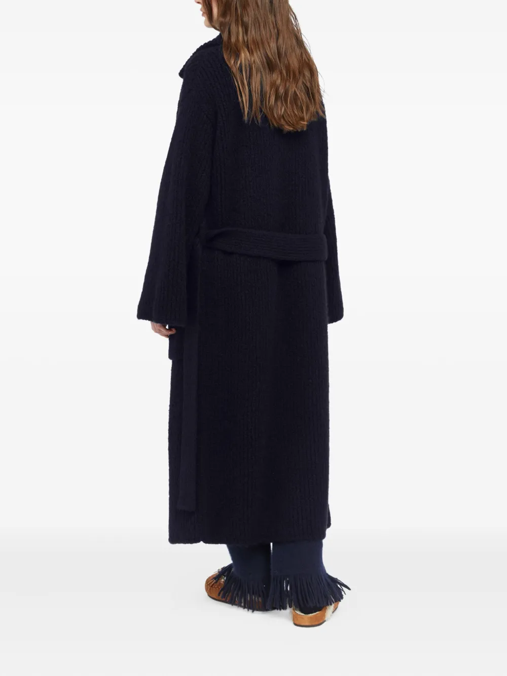Alanui Finest ribbed coat Blauw