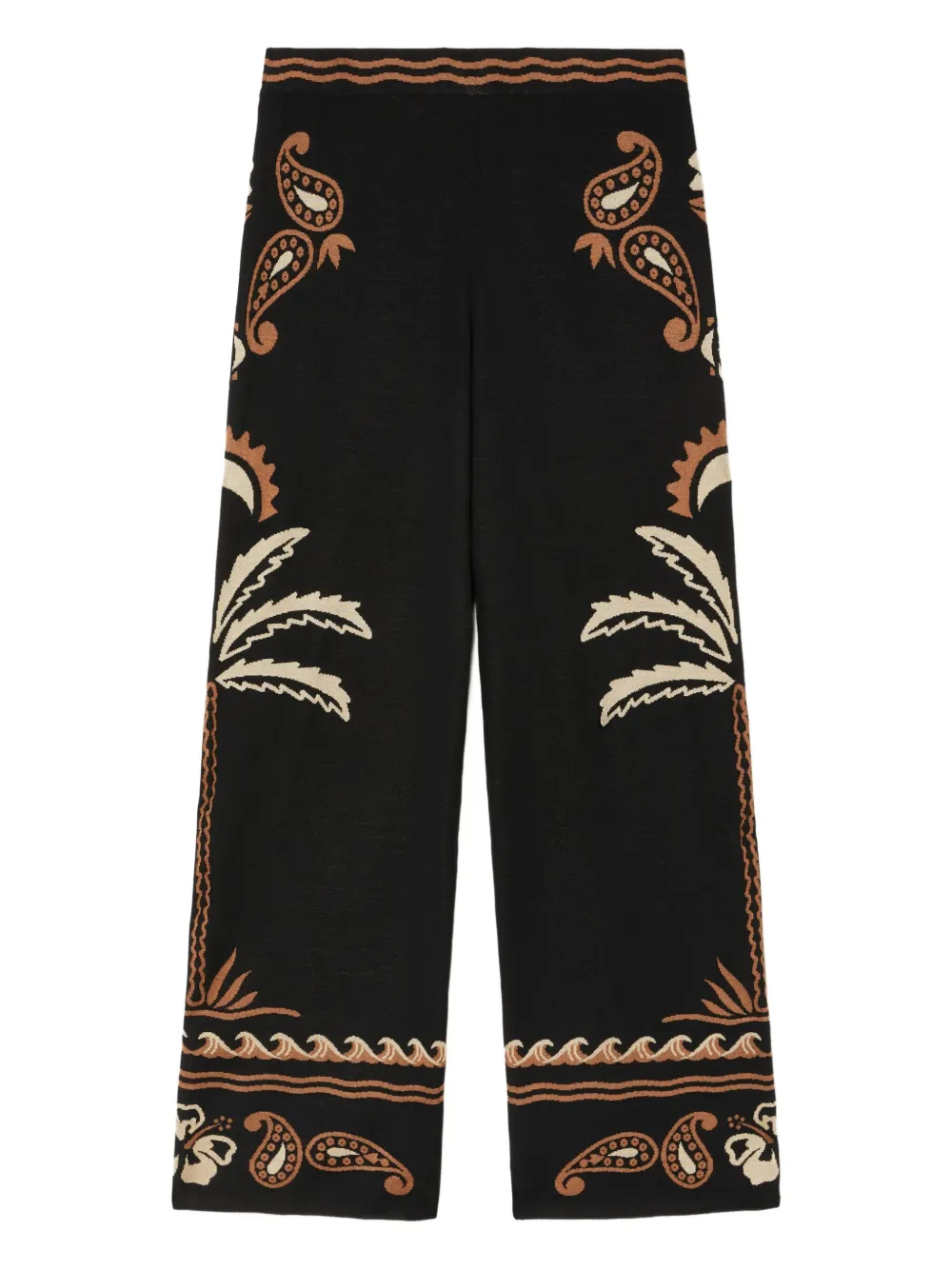 Glimpse Of Eden palm-tree paisley trousers