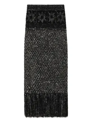 スカート ALANUI SKIRT (LWHL029E24KNI002 4900) ASSYMMETRY SKIRT/アシンメトリースカート（スカート）｜JOSE