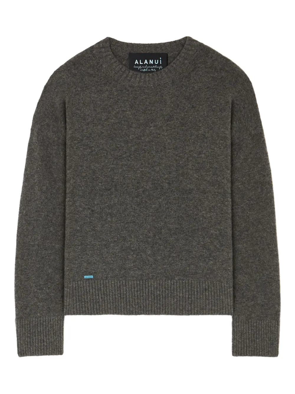 Alanui crew-neck cashmere-blend sweater Grijs